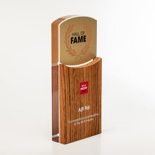 Load image into Gallery viewer, Freestanding wood, metal award