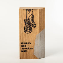 Load image into Gallery viewer, Custom design wood block trophy