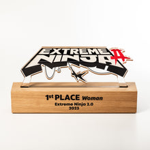 Load image into Gallery viewer, Captivating wooden plexiglas award