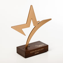 Load image into Gallery viewer, custom gold star with customised nomination