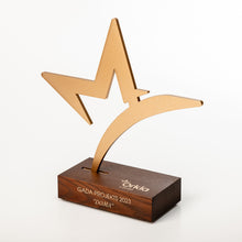Load image into Gallery viewer, custom acrylic gold star trophy