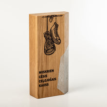 Load image into Gallery viewer, Custom wood trophy for sport events