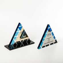 Load image into Gallery viewer, Bespoke glass award with uv flat bed print