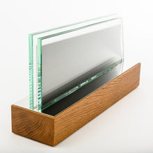 Load image into Gallery viewer, Custom glass metal award_wood base_full colour print_Awards and Medal Studio 1