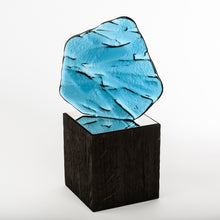 Load image into Gallery viewer, Custom design fused glass_ solid hardwood base trophy_bespoke award_design_laser engraving_digital print_creative design_Awards and Medal Studio_3