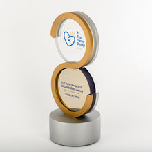Load image into Gallery viewer, Custom design silver gold finih metal award_personalised digital print_Awards and Medal Studio_1