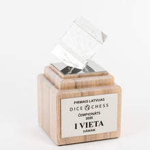 Load image into Gallery viewer, Personalised dice chess trophy