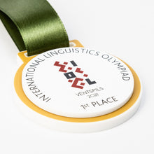 Load image into Gallery viewer, Modern material medal with colourful digital prints