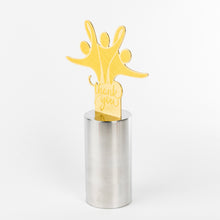 Load image into Gallery viewer, Custom metal recognition trophy for Covid 19_Brass stainless steel award with engravings_Awards and Medal Studio_1