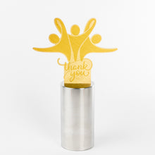 Load image into Gallery viewer, Custom metal recognition trophy for Covid 19_Brass stainless steel award with engravings_Awards and Medal Studio