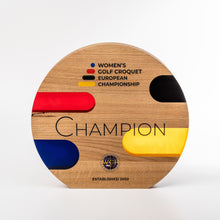 Load image into Gallery viewer, Wood, resin art trophy. UV flat bed print.Custom design.