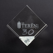 Load image into Gallery viewer, Custom crystal glass cube award