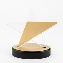 Load image into Gallery viewer, Custom acrylic metal award gold RO12 awards and medal studio