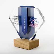 Load image into Gallery viewer, Striking bespoke acrylic aluminium wood award_ digital print_Awards and Medal Studio 2