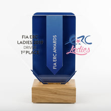 Load image into Gallery viewer, Striking bespoke acrylic aluminium wood award_ digital print_Awards and Medal Studio 1