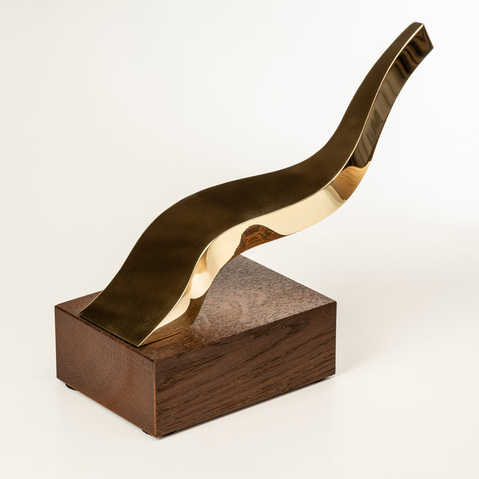 Exclusive Brass Award in the Shape of a Road