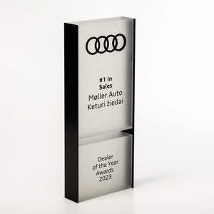 Custom Audi design trophy, brand trophy