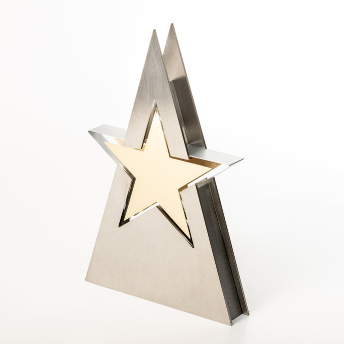 Unique metal acrylic star award