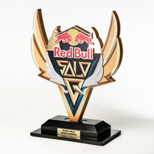Load image into Gallery viewer, Decorative trophy with Red Bull logo on a white background