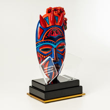 Load image into Gallery viewer, exclusive handcrafted award featuring a unique voodoo mask design