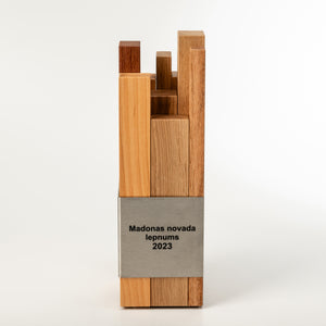 Bespoke wood metal award