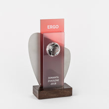 Load image into Gallery viewer, Bespoke glass diamond metal trophy-Awards and medal studio 1