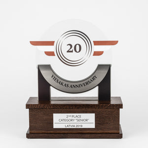 Bespoke glass metal acrylic wood trophy-Awards and medal studio 2