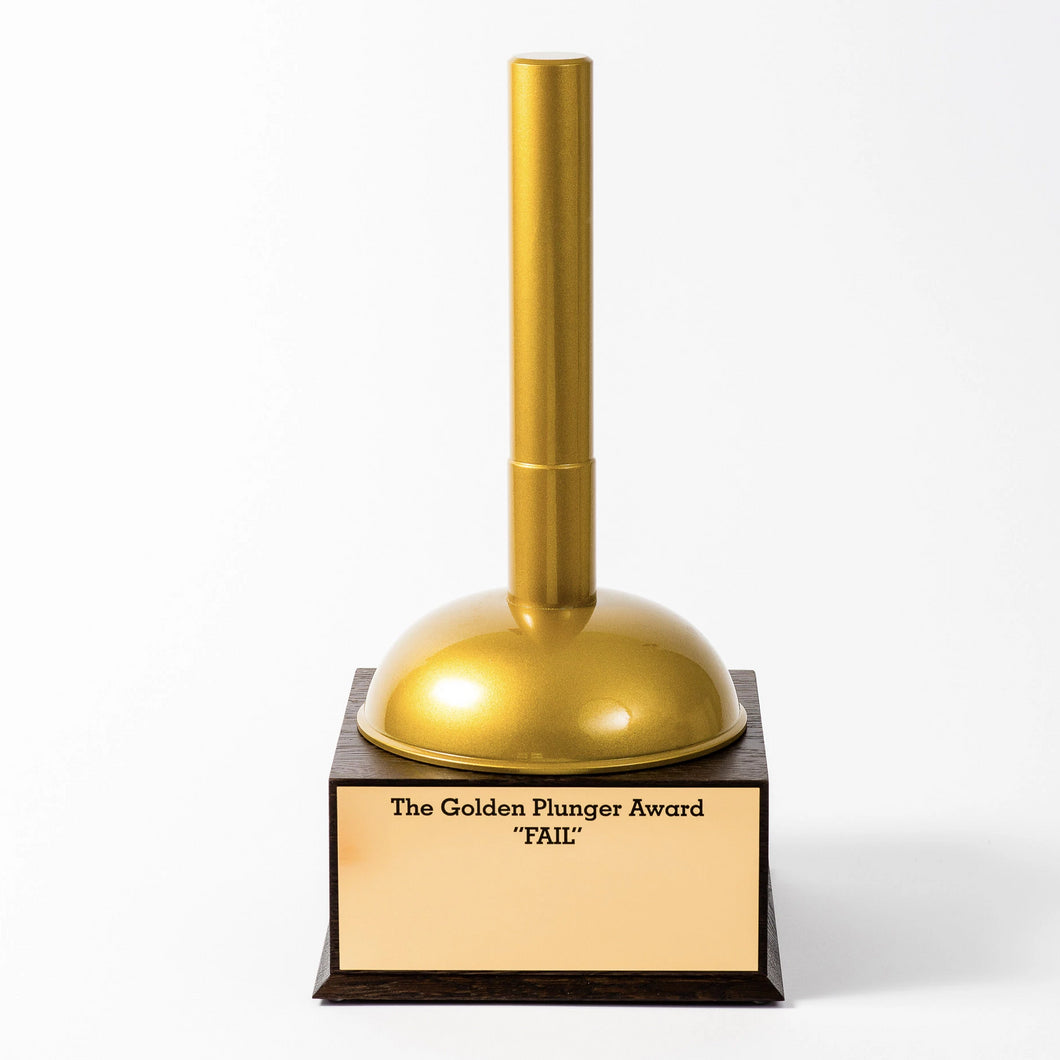 Bespoke gold plated aluminium wood award-Awards and medal studio