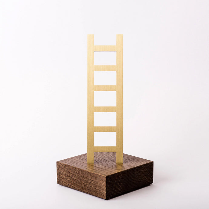 Bespoke brass wood eco friendly award_Awards and medal studio 1