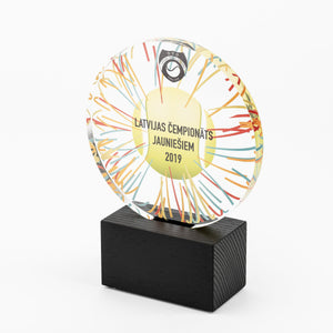 Bespoke round shape acrylic award_Awards and medal studio 3