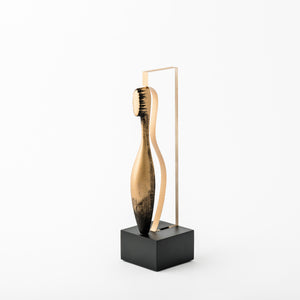 Custom 3D cut acrylic wood corian gold award_Awards and medal studio 1
