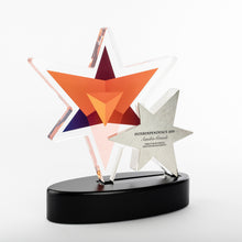 Load image into Gallery viewer, Custom acrylic star award full colour printing laser engraving 1