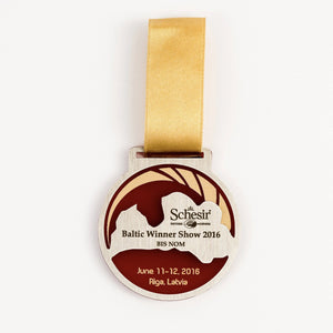 Stunning mixed material medal_acrylic_metal_laser engraving_full colour print_Awards and Medal Studio_1