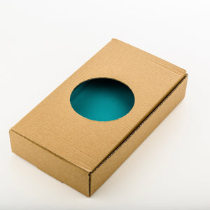 Custom wood-resin art award with personalised engraving_cardboard box_Awards and Medal Studio 3