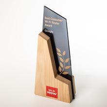 Load image into Gallery viewer, Custom acrylic- wood award with UV flatbed print. Custom Design. Personalised  print. 