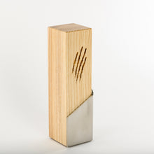 Load image into Gallery viewer, Custom communication award_stainless steel wood award with laser engraving and UV digital print_custom design_Awards and Medal Studio_2