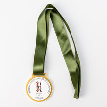 Load image into Gallery viewer, Modern material medal with colourful digital prints