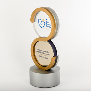 Custom design silver gold finih metal award_personalised digital print_Awards and Medal Studio_1