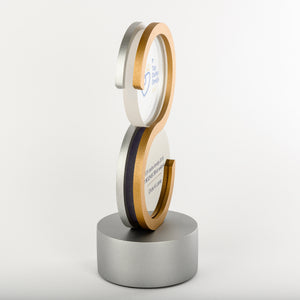 Custom design silver gold finih metal award_personalised digital print_Awards and Medal Studio
