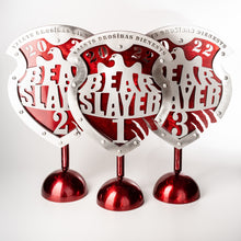 Load image into Gallery viewer, Custom design stainless steel trophy 1st, 2nd 3rd place