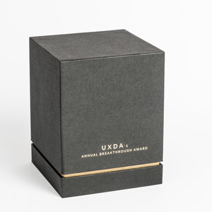 Custom gift box with gold plated foil