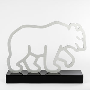 Custom metal trophy with corian base_UV digital print_custom design_Awards and Medal Studio