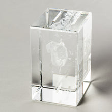 Load image into Gallery viewer, Clear optical glass award with 3D engraving inside the glass-3D file design_2