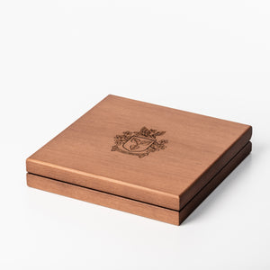 Custom design wood box for coins