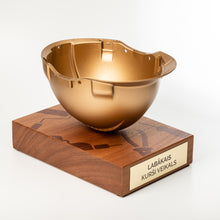 Load image into Gallery viewer, Gold Helmet award for winners