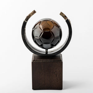 Football eco friendly custom crystal forged metal trophy_Awards and medal studio 3