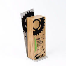 Load image into Gallery viewer, Handcrafted custom wood metal trophy-awards and medal studio 
