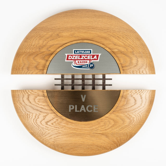 Custom wood metal plaque_Awards and medal studio