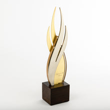 Load image into Gallery viewer, Iconic custom metal acrylic wood award_flame shape_laser engraving_Awards and Medal Studio 2