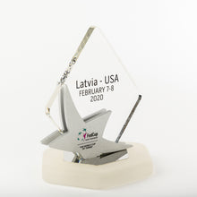 Load image into Gallery viewer, Bespoke acrylic award for the World Cup of Tennis